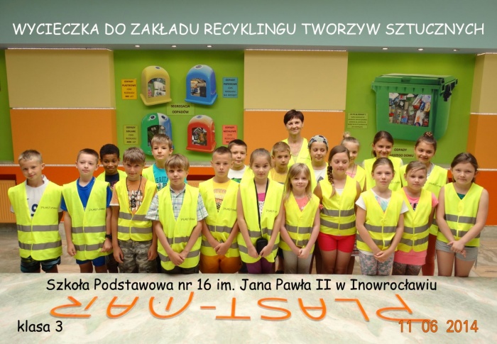 Plast-Mar - Recykling tworzyw sztucznych - Plast-Mar.pl - Szkoła Podstawowa nr 16  im. Jana Pawła II - Inowrocław