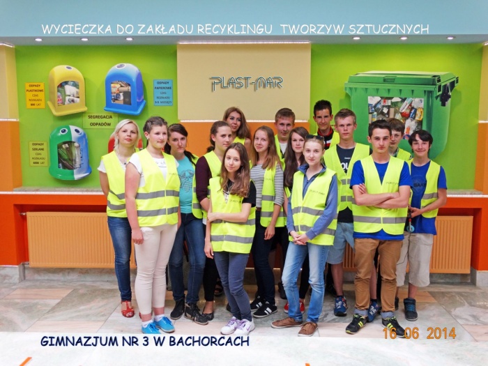 Plast-Mar - Recykling tworzyw sztucznych - Plast-Mar.pl - Gimnazjum nr 3 - Bachor