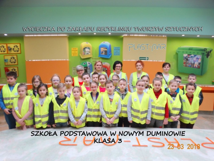 Plast-Mar - Recykling tworzyw sztucznych - Plast-Mar.pl - Szkoła Podstawowa w Nowym Duninowie 